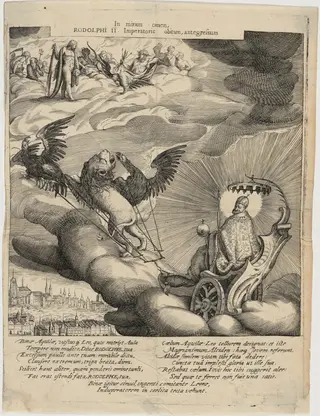 Rudolph II in Chariot Drawn by Lion and Eagle
