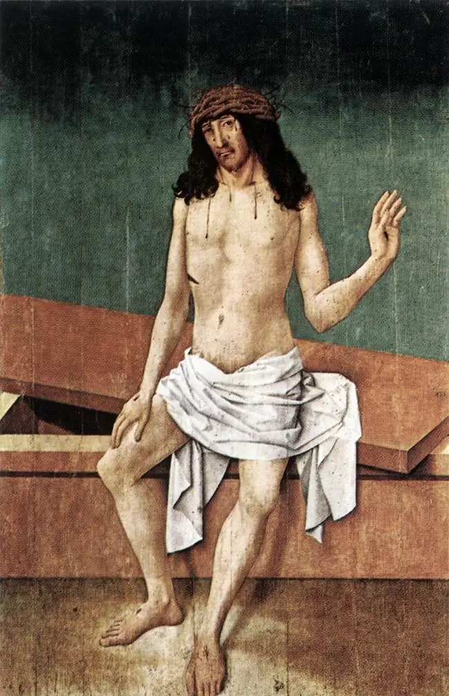 Christ as Man of Sorows, by Rueland Frueauf the Elder