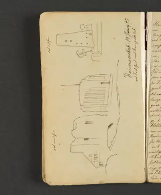 Ruiner og et tårn ved Kaiserswerth, Düsseldorff