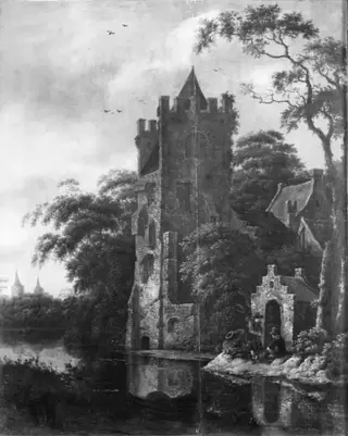 Ruins of a Castle by a River