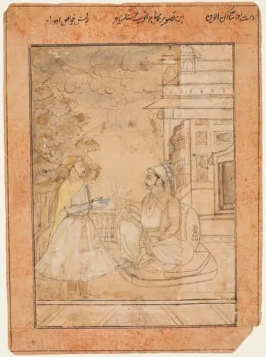 Maharaja Anup Singh of Bikaner (reigned 1669–98) Receives a Courtier, by Ruknuddin