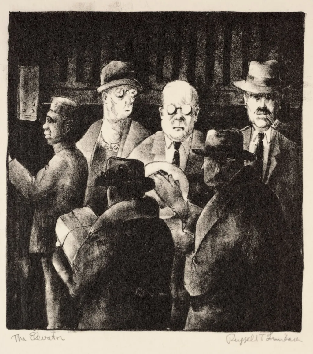 The Elevator, by Russell T. Limbach, 1928