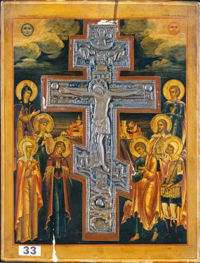 The Crucifixion, by Russian 19th Century, 1850