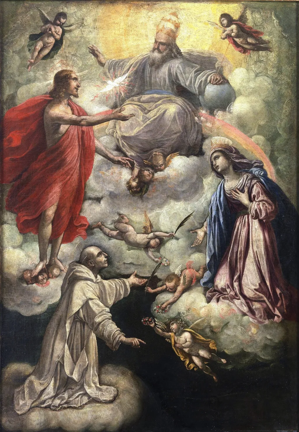 Visión de San Bruno, by Rutilio di Lorenzo Manetti, oil, 1551