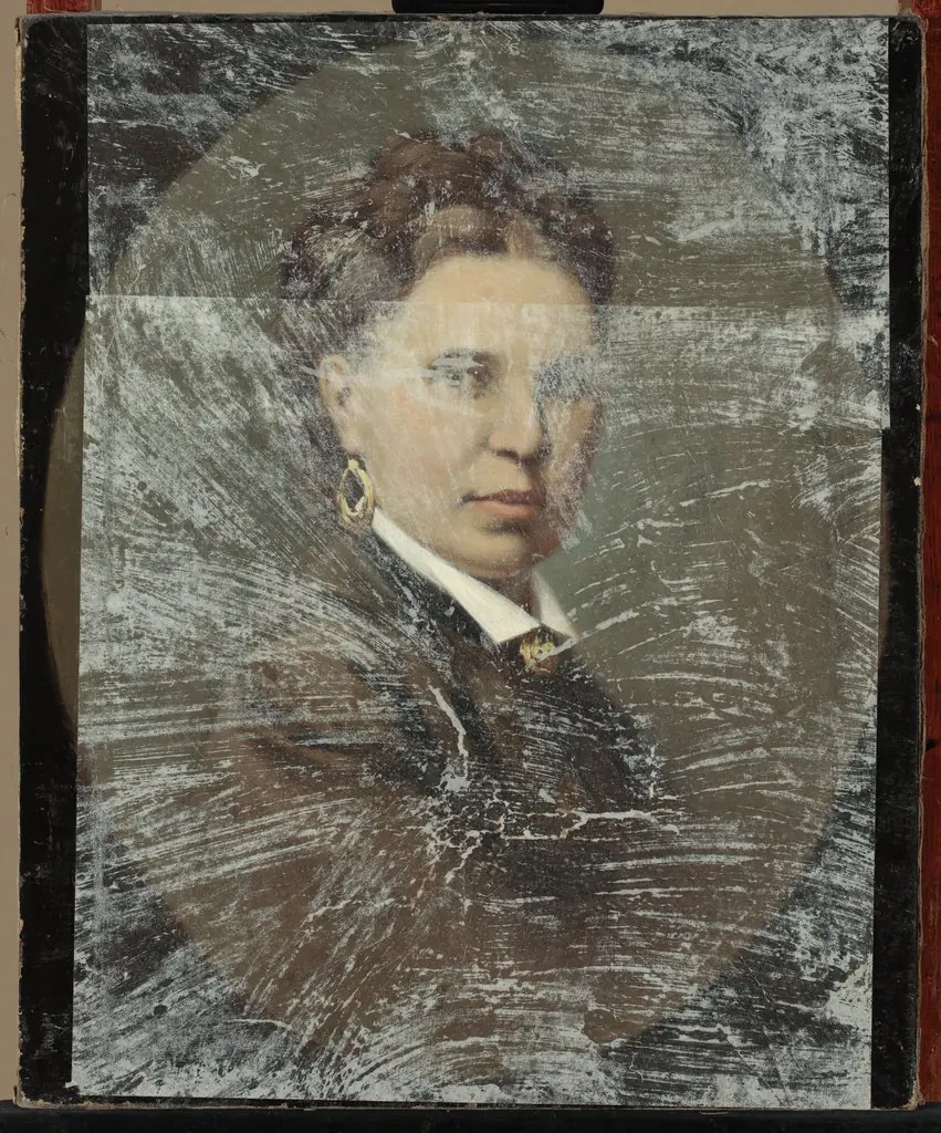Portrait of Mrs. Kotarska, wife of Józef Kotarski, by Ryszard Okniński
