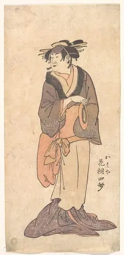 「おはや 花桐四声」(三代目豊松)|The Onnagata Actor Hanagiri Toyomatsu (Shisei) III as Ohaya, by Ryūkōsai Jokei 流光斎如圭
