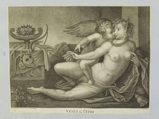 Venus and Cupid, by S. Bennet