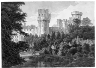 S.E View of Warwick Castle from the River