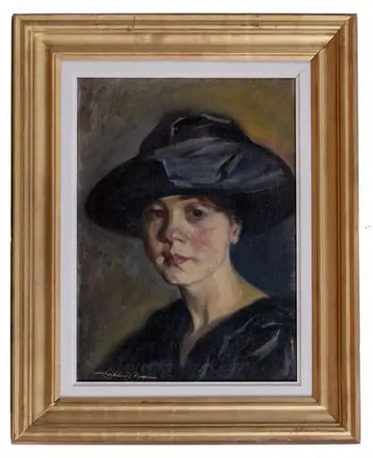 Portret de femeie (Cezarina Codreanu), by Sabin Popp