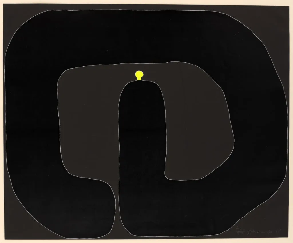 Untitled, by Sadamasa Motonaga, ink, 1968