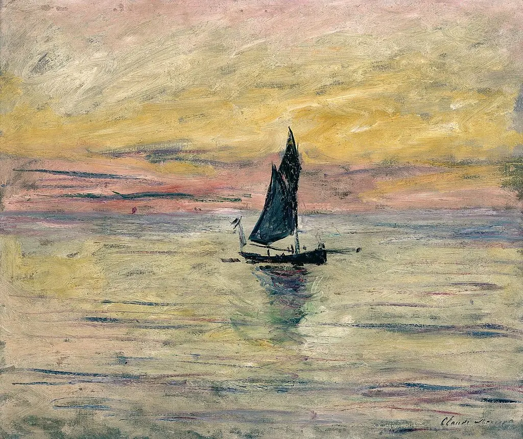 Sailboat in the evening