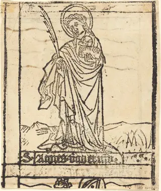 Saint Agnes [verso]
