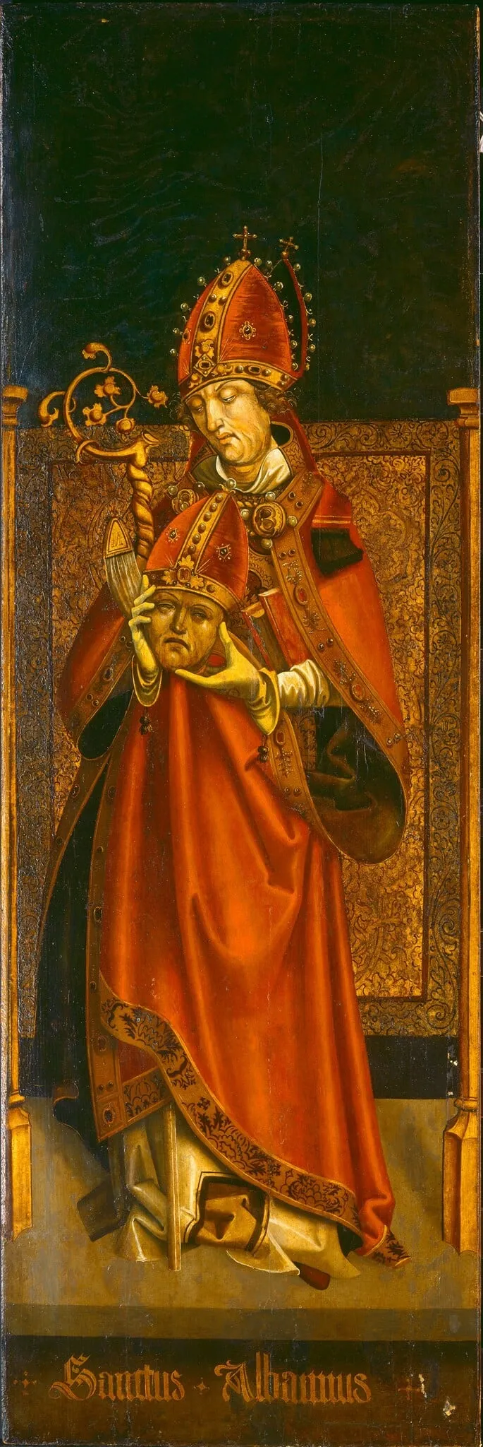 Saint Alban of Mainz, oil, 1512