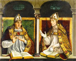 Saint Ambrose and Saint Augustine