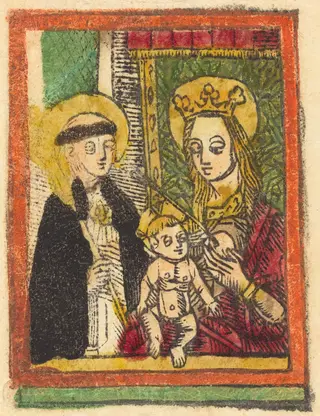 Saint Bernard with the Madonna and Child