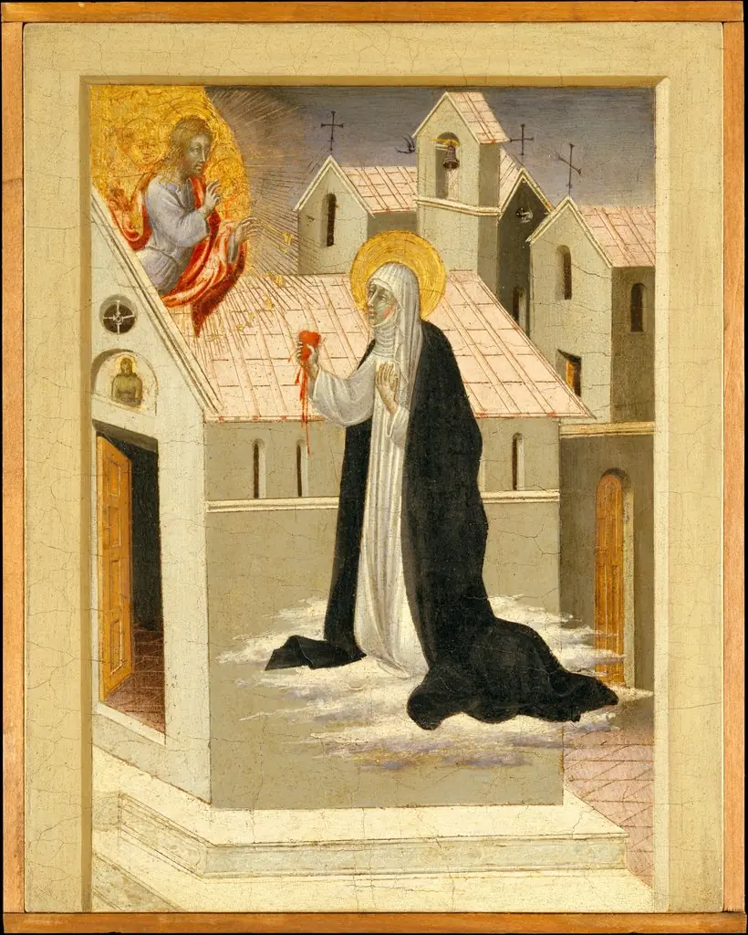 Saint Catherine of Siena Exchanging Her Heart with Christ