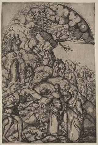 Saint Filippo Benizzi Healing a Beggar