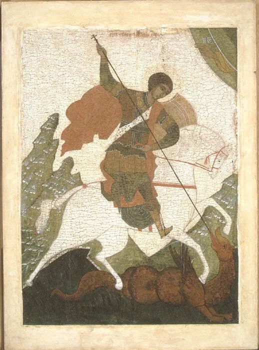 Saint George, tempera, 1600