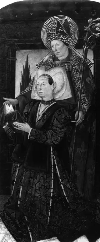 Saint Louis Toulouse with kneeling Donor