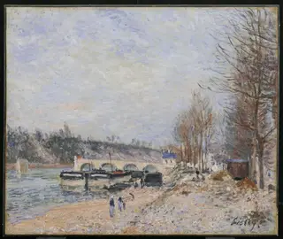 Saint-Mammès, temps gris