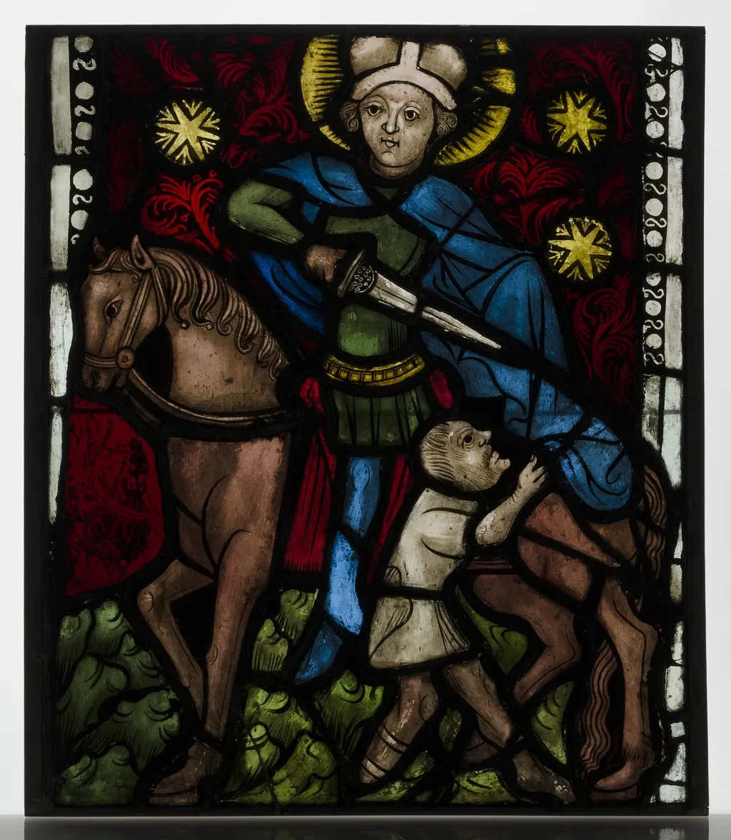 Saint Martin on Horseback Dividing His Cloak, unspecified, 1410