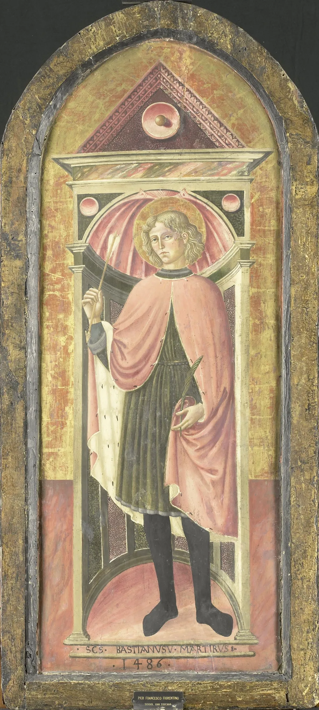 Saint Sebastian, oil, 1490