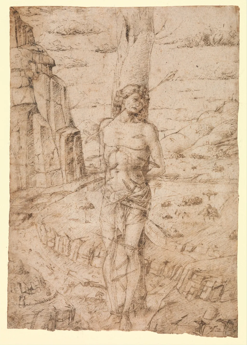 Saint Sebastian in a Landscape, unspecified, 1500
