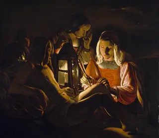 Saint Sebastian Nursed by Saint Irene, by Georges de La Tour