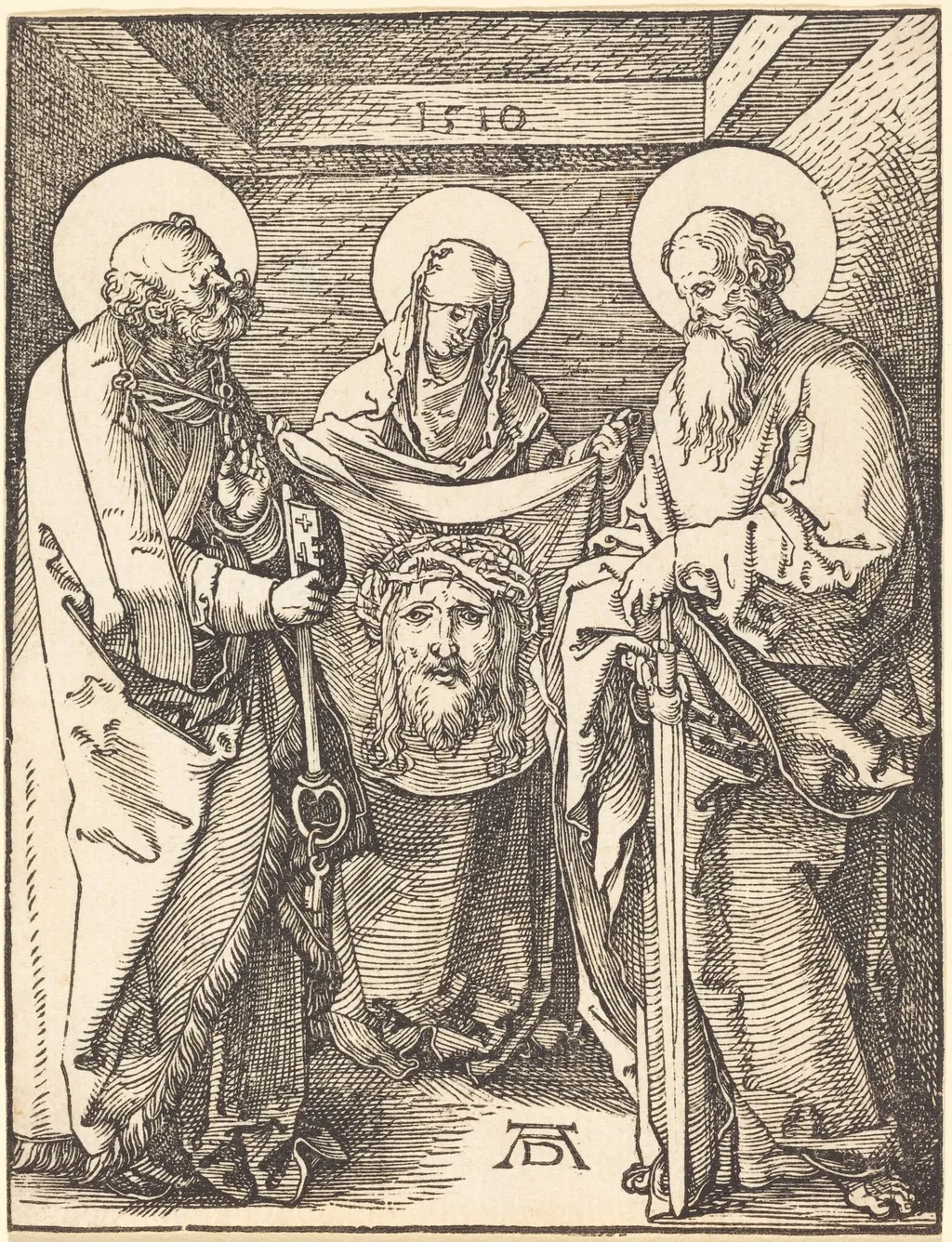 Saint Veronica between Saints Peter and Paul, Albrecht Dürer