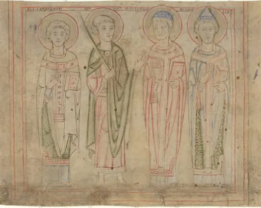 Saints Cyprian, Vitus, Stephan, and Cornelius, 1101