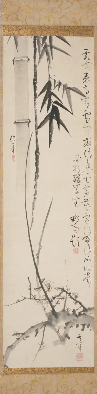 Bamboo and Plum Tree, by Sakai Hōitsu, 1804