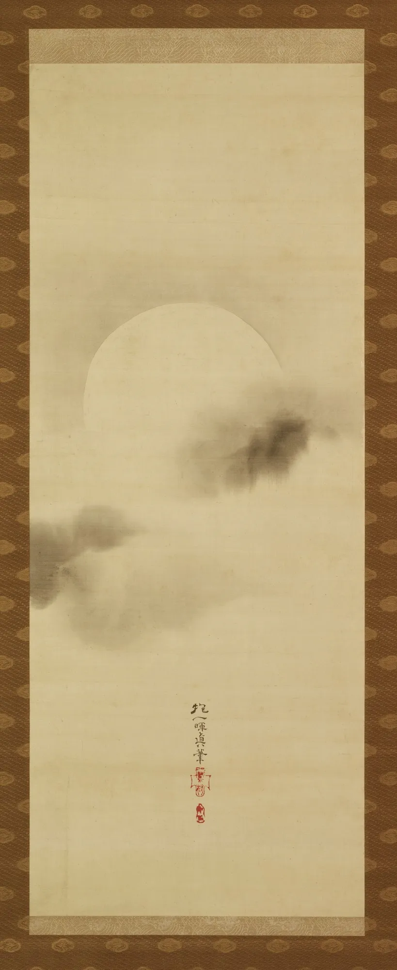 Triptych of the Seasons: Moon Among Clouds, by Sakai Hōitsu, unspecified, 1804