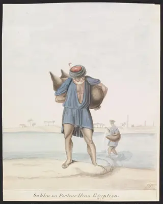 Sakka ou Porteur Deau Egyptien