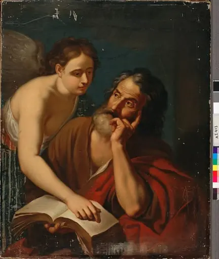 Evankelista Matteus enkelin kanssa, by Salomon Andersson