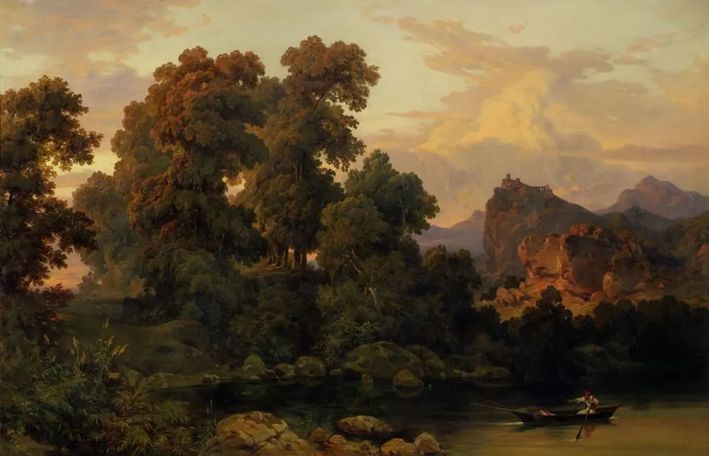 Italienische Landschaft, by Salomon Corrodi
