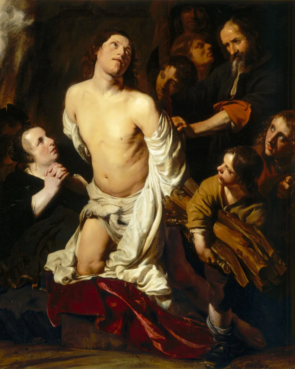 Martyrdom of Saint Lawrence, by Salomon de Bray, oil, 1652