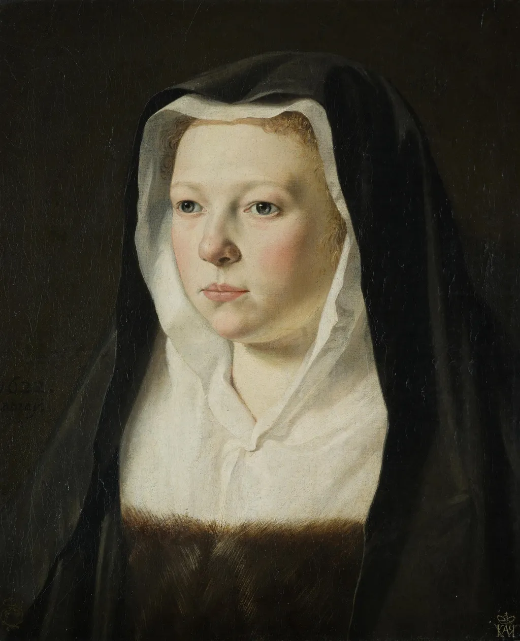 Portrait of a young woman, by Salomon de Bray, paint, 1622