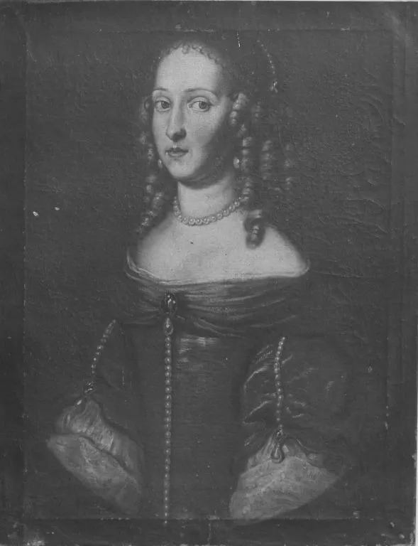 Bildnis der Landgräfin Marie Hedwig von Hessen-Darmstadt, Tochter des Landgrafen Georg II., Herzogin von Sachsen-Meiningen (1647-1680) (?) (?), by Salomon Duarte, oil, 1650
