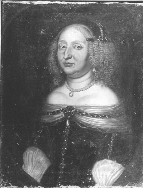 Bildnis der Sophie Eleonore von Sachsen, Landgräfin von Hessen-Darmstadt, Gemahlin des Landgrafen Georg II. (1609-1671) (?), by Salomon Duarte, oil, 1700