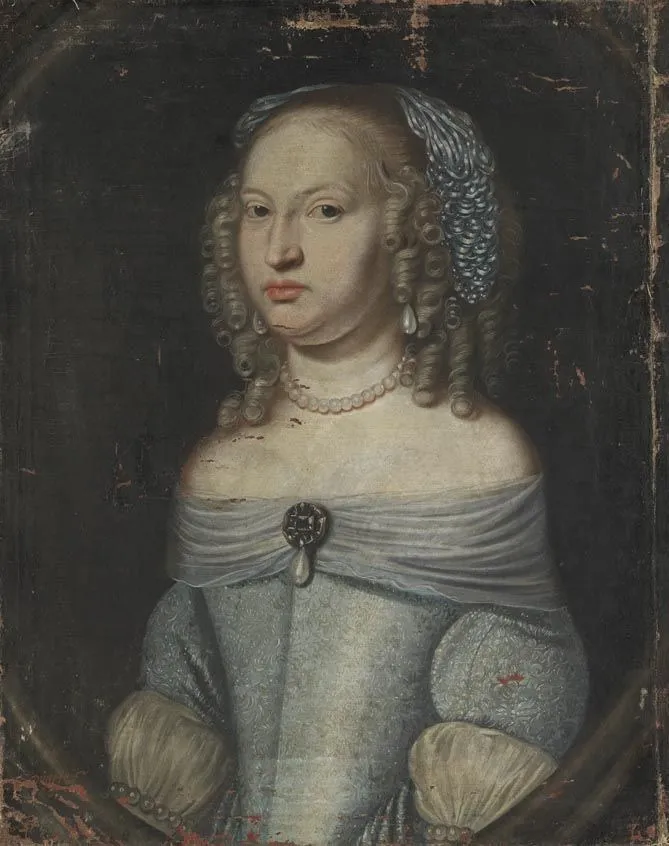 Countess Luise Christine von Hessen-Darmstadt, by Salomon Duarte, unspecified, 1661