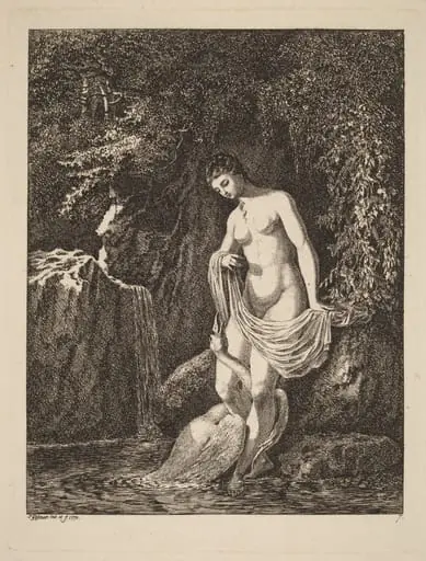 Leda and the Swan, by Salomon Gessner