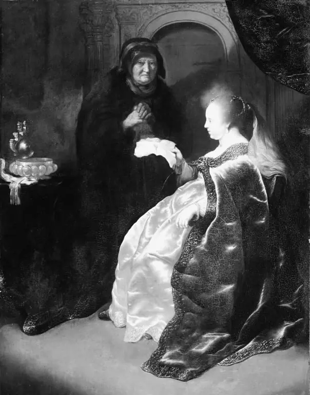 Esther reading Haman's Decree of the Extermination of the Jews