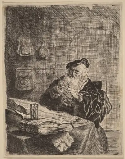 Man with a Penknife, by Salomon Koninck