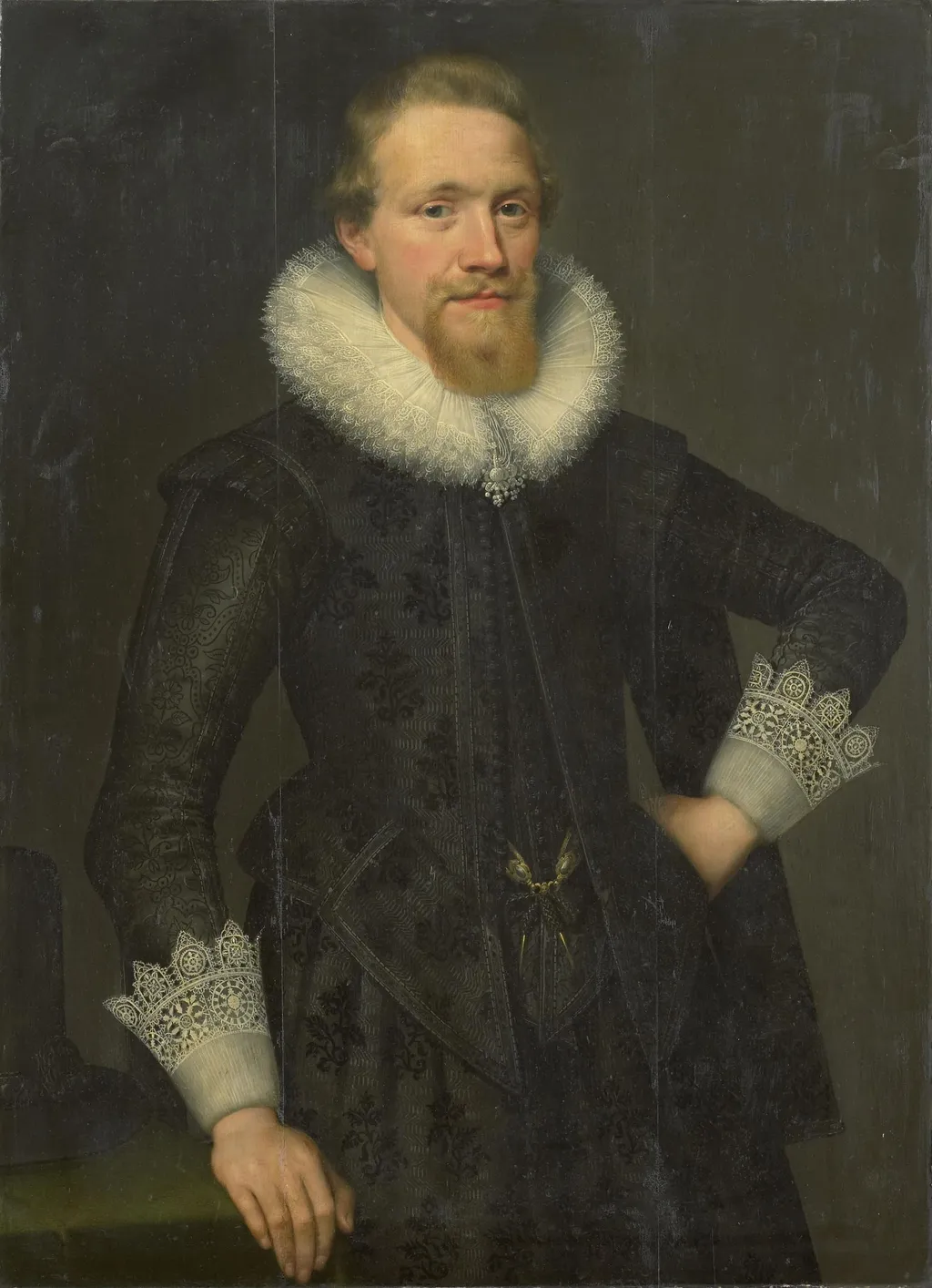 Portrait of Jacob Pergens (?-1681), by Salomon Mesdach, oil, 1619