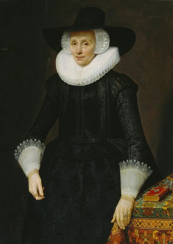 Portrait of Margarita Courten (1564-1640), by Salomon Mesdach