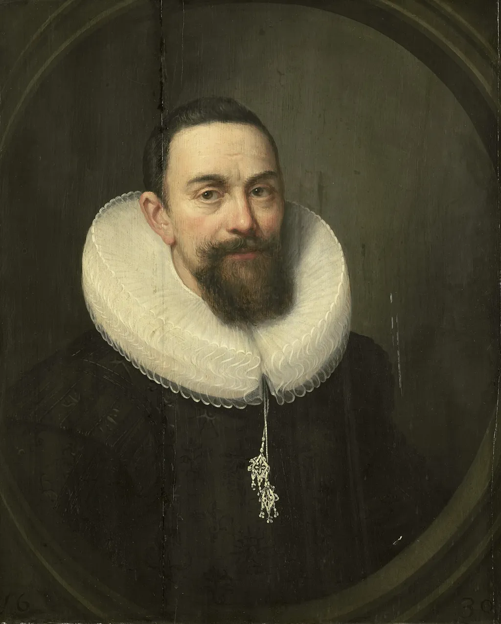 Portrait of Sir Pieter Courten (1581-1630), by Salomon Mesdach, oil, 1630