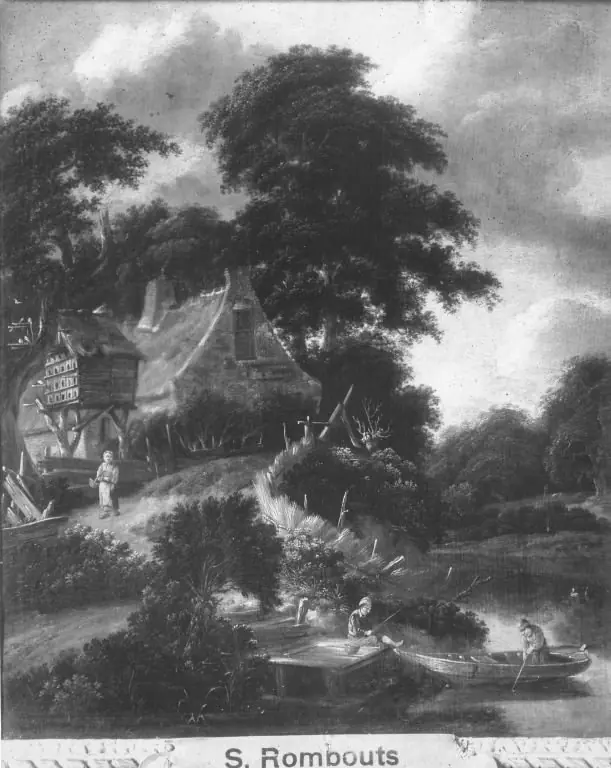 Bauernhof mit Taubenhaus, by Salomon Rombouts