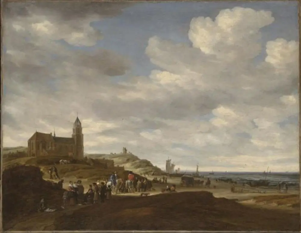Beach at Scheveningen, by Salomon van Ruysdael
