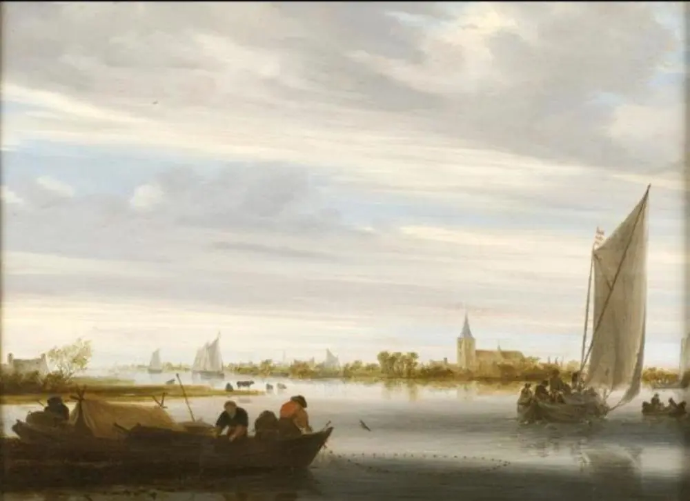 Canal, by Salomon van Ruysdael