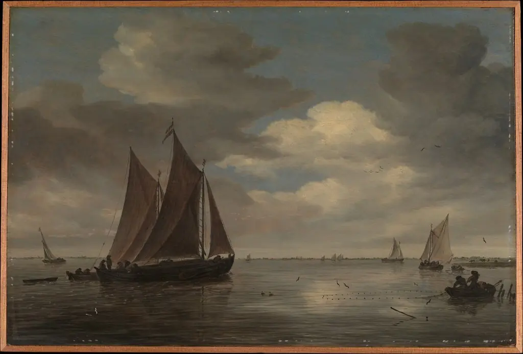 Fishing Boats on a River